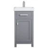 Mia 18" Single Vanity With Single Door, Cashmere Gray