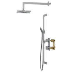 Belanger Rain Thermostatic Square Shower System, Wall 19 Belanger Rain Thermostatic Square Shower System, Wall -Warm Bathroom 6f514b7300e60f47 9394 w800 h800 b1 p0