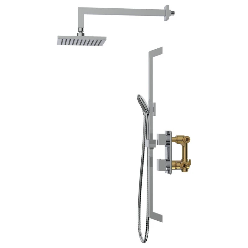 Belanger Rain Thermostatic Square Shower System, Wall 6 Belanger Rain Thermostatic Square Shower System, Wall - Image 6