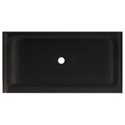 Voltaire 60 X 32 Acrylic Black, Single-Threshold, Center Drain, Shower Base
