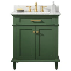 30" Blue Finish Sink Vanity Cabinet, Vogue Green -Warm Bathroom 70210b6c0ee3b51e 7414 w800 h800 b1 p0
