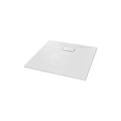 VidaXL Shower Base Tray SMC White 35.4"x35.4" Bathroom Base Shower Receptor