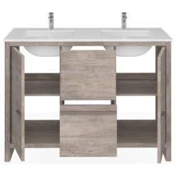 Esconde Bath Vanity, Natural Wood, 48", Double Sink, Freestanding -Warm Bathroom 717194e503c743ad 8160 w800 h800 b1 p0