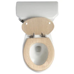 BNK Toilet Seat, Premium Molded Wood Seat With Quiet-Close Hinges -Warm Bathroom 71c1cb5502552a19 2130 w800 h800 b1 p0