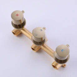 Wall Mounted Rain Shower System With Hand Shower-Includes Rough-In Valve, Brushed Gold 19 Wall Mounted Rain Shower System With Hand Shower-Includes Rough-In Valve, Brushed Gold -Warm Bathroom 7401e94602de41d7 3691 w800 h800 b0 p0