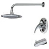 3-Piece Rain Head Shower Set, Chrome