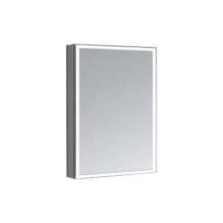 AQUADOM Edge Royale LED Medicine Cabinet Defogger Left Hinge 20"x32"x5"