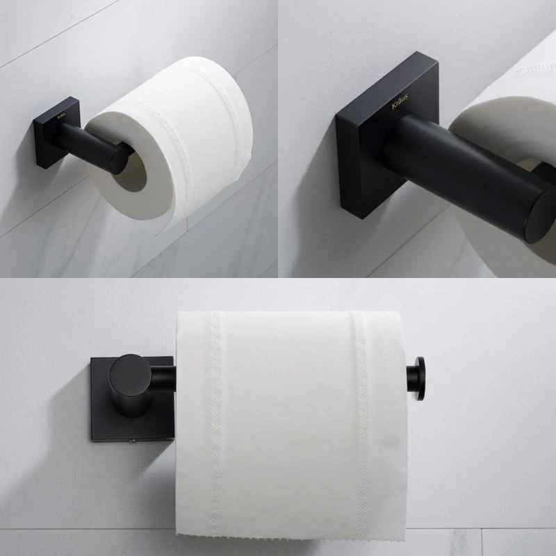 Ventus Bathroom Toilet Paper Holder, Matte Black 4 Ventus Bathroom Toilet Paper Holder, Matte Black - Image 4