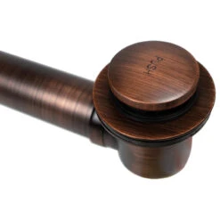 SinkSense 1.5" Brass Pop-Up Bathtub Drain And Overflow Kit, Antique Copper -Warm Bathroom 7601fc8b0d8ce348 7574 w800 h800 b1 p0