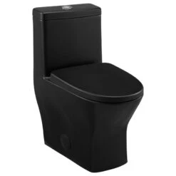 Sublime II Compact One-Piece Toilet, Dual Flush 0.8/1.28 GPF, Matte Black -Warm Bathroom 7651a7bf024c4e70 2056 w800 h800 b1 p0