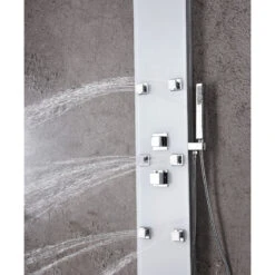 ANZZI Rhaus 60" Full Body Shower Panel With Heavy Rain Shower, White -Warm Bathroom 76a1910209a9c98d 7779 w800 h800 b0 p0