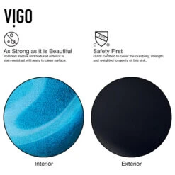 VIGO Sink In Turquoise Water And Faucet In Brushed Nickel -Warm Bathroom 77112dbd0f08bfd7 2984 w800 h800 b1 p0