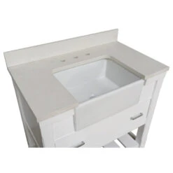 Charlotte 36" Bathroom Vanity, White, 36", Quartz Top -Warm Bathroom 77113acf01c503a8 6377 w800 h800 b1 p0