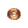 Small Round Copper Bathroom Sink By SoLuna, Matte Copper, Flat Rim