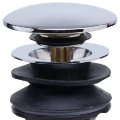 Polished Chrome Pop Up Drain For Bathroom Sink With Overflow -Warm Bathroom 788109e80cf53e54 6486 w800 h800 b1 p0