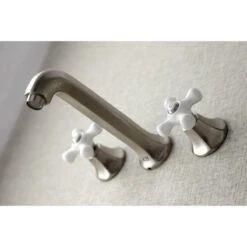 KS4028PX 2-Handle Wall Mount Tub Faucet, Brushed Nickel -Warm Bathroom 79414b74013fb5cc 0528 w800 h800 b0 p0
