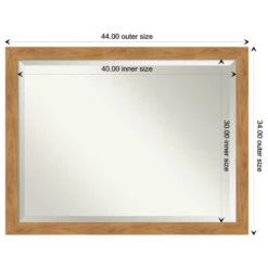 Carlisle Blonde Beveled Wood Bathroom Wall Mirror - 44 X 34 In. 13 Carlisle Blonde Beveled Wood Bathroom Wall Mirror - 44 X 34 In. -Warm Bathroom 79619d670fcfd2f4 6669 w800 h800 b1 p0
