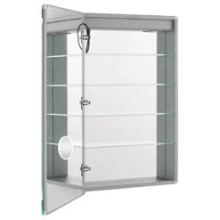 AQUADOM Edge Royale LED Medicine Cabinet Defogger Left Hinge 20"x32"x5" -Warm Bathroom 7971203002195174 0423 w800 h800 b1 p0