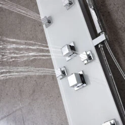 ANZZI Jaguar 60" 6-Jetted Full Body Shower Panel, White -Warm Bathroom 7971ea060d8a8b05 2044 w800 h800 b0 p0