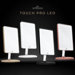Touch Pro LED Makeup Mirror With Bluetooth Speaker And USB, White 19 Touch Pro LED Makeup Mirror With Bluetooth Speaker And USB, White -Warm Bathroom 798187af01539fb7 8920 w800 h800 b0 p0
