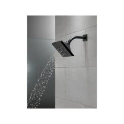 Delta H2Okinetic 5-Setting Angular Raincan Shower Head, Matte Black, 52664-BL -Warm Bathroom 79c1c5e80c475b33 1367 w800 h800 b0 p0