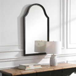 Distressed Black Hammered Metal Arched Wall Mirror, Bathroom Mirror, 23 X 40 -Warm Bathroom 79f1e3ca00aea8a6 5362 w800 h800 b0 p0