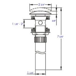 Polished Chrome Pop Up Drain For Bathroom Sink With Overflow -Warm Bathroom 7a3116d90cf53e1c 6486 w800 h800 b1 p0