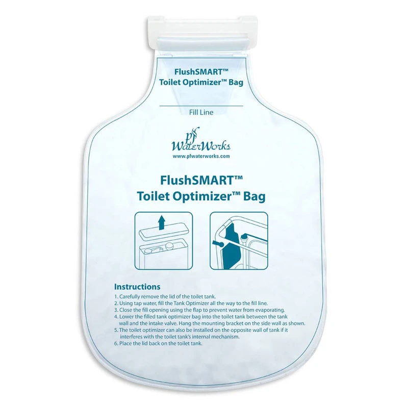 FlushSMART Water Saving Toilet Tank Optimizer Insert/Bag, White 1 FlushSMART Water Saving Toilet Tank Optimizer Insert/Bag, White
