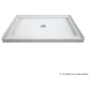 DreamLine SlimLine 36x42x2 3/4 Center Drain Single Threshold Shower Base White