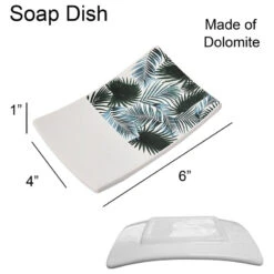 Rectangular Soap Dish Cup Dispenser Tropical -Warm Bathroom 7ba1f0c8022b9f19 6194 w800 h800 b1 p0
