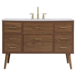 Walnut Brown 48" Bathroom Vanity