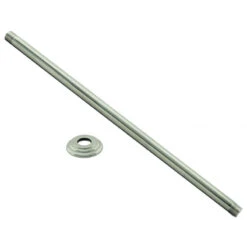1/2" Ips X 24" Ceiling Mounted Shower Arm With Flange In Satin Nickel