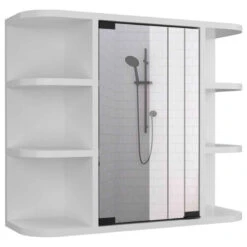 FM FURNITURE Valdez Medicine Cabinet, White -Warm Bathroom 7be1b11403650d49 7927 w800 h800 b1 p0