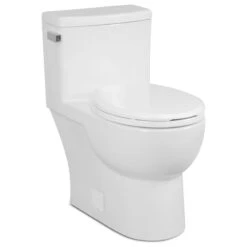 Malibu II 1P 1.28gpf Ultra Compact Round Front Toilet, White