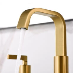 Luxier WSP04-T 2-Handle Widespread Bathroom Faucet With Drain, Brushed Gold -Warm Bathroom 7c81727c01660962 4890 w800 h800 b0 p0
