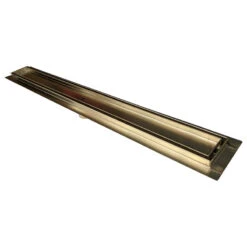 SereneDrains Luxurious Satin Gold Tile Insert Linear Shower Drain, 30 Inch