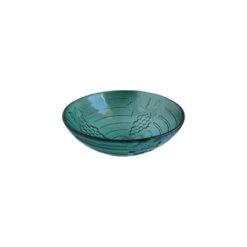 Above Counter Glass Vessel Basin - Emerald Grapes