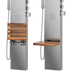 PULSE ShowerSpas Brushed Stainless Steel Oahu ShowerSpa 1035 9 PULSE ShowerSpas Brushed Stainless Steel Oahu ShowerSpa 1035 -Warm Bathroom 7dc11249005cd892 5016 w800 h800 b1 p0