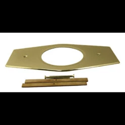 One-Hole Remodel Plate For Moen And Delta In Polished Brass