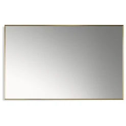 Sassi Rectangle Bathroom/Vanity Aluminum Framed Wall Mirror, Brushed Gold, 48" -Warm Bathroom 7ea122c9028610d1 4762 w800 h800 b1 p0