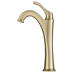 Arlo Single Handle Lever 1-Hole Vessel Bathroom Faucet Brushed Gold W PU Drain -Warm Bathroom 7f5177c300e5ea23 3266 w800 h800 b1 p0
