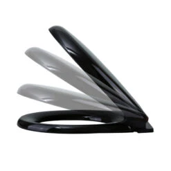 Slow Easy Close Toilet Seat No Slam Plastic Black Round Toilet Seat Lid -Warm Bathroom 7f51826b0af3318b 0446 w800 h800 b1 p0