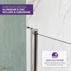 ANZZI Myth 34" X 58" Frameless Hinged Tub Door, Polished Chrome -Warm Bathroom 7ff11f700fe136d3 2794 w800 h800 b0 p0