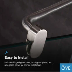 Ove Decors Savannah 40"x32" 10 Mm Shower Kit Satin Nickel -Warm Bathroom 803182d80239eeee 9141 w800 h800 b0 p0