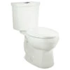 American Standard H2Option Siphonic Dual Flush Elongated Toilet, White