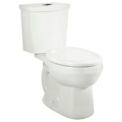 American Standard H2Option Siphonic Dual Flush Elongated Toilet, White