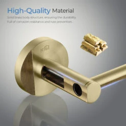 Circular Bathroom Tissue Holder KBA1402, Brush Gold -Warm Bathroom 80e157090fc81c7e 3240 w800 h800 b0 p0