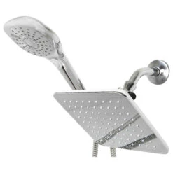 Sunbeam Chrome Plated Steel Dual Rainfall Shower Massager -Warm Bathroom 82010f740b44af50 7985 w800 h800 b1 p0