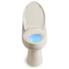 Brondell L60-RB LumaWarm Heated Nightlight Toilet Seat Round Biscuit