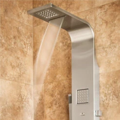 Waimea ShowerSpa Matte Brushed Stainless Steel Shower Panel -Warm Bathroom 82c104070a136b62 0783 w800 h800 b0 p0